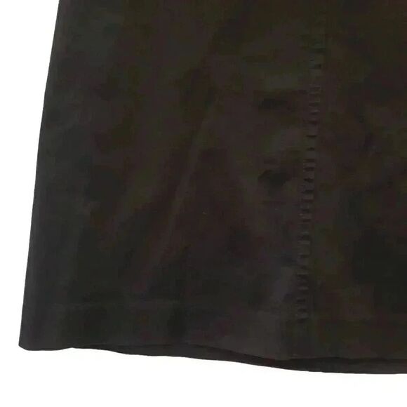 Banana Republic Women's Black Cotton/Spandex A-Line Skirt - Picture 3 of 10